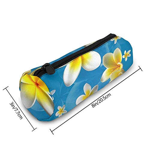 Estuche de lápices AOOEDM/bolso cosmético, bolso de lápiz simple elegante de los efectos de escritorio de la lona del jazmín