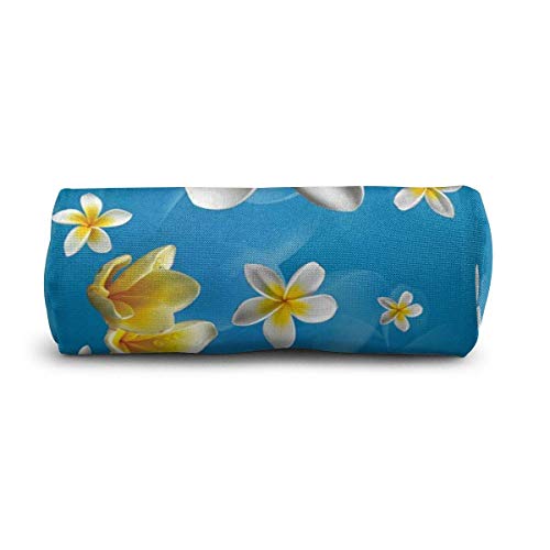 Estuche de lápices AOOEDM/bolso cosmético, bolso de lápiz simple elegante de los efectos de escritorio de la lona del jazmín