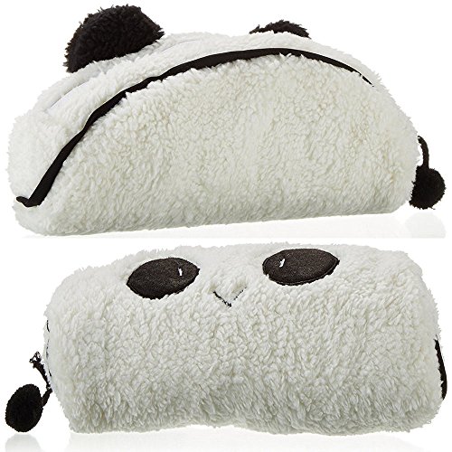 Estuche de Lápiz Suave Panda,Bolso Encantador del Caso de la Pluma del Lápiz Panda Felpa,Multifunción Bolso de Maquillaje Bolsas de Papelería/Cosmético