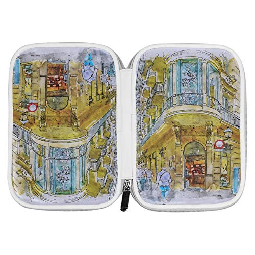 Estuche de maquillaje cosmético Barcelona Street Gothic Quarter España Arquitectura Bolsas de cosméticos Estuche de maquillaje Kids Multifuncional Bolígrafos para mujeres Para hombres Mujeres