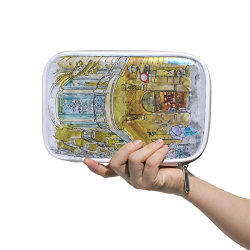 Estuche de maquillaje cosmético Barcelona Street Gothic Quarter España Arquitectura Bolsas de cosméticos Estuche de maquillaje Kids Multifuncional Bolígrafos para mujeres Para hombres Mujeres