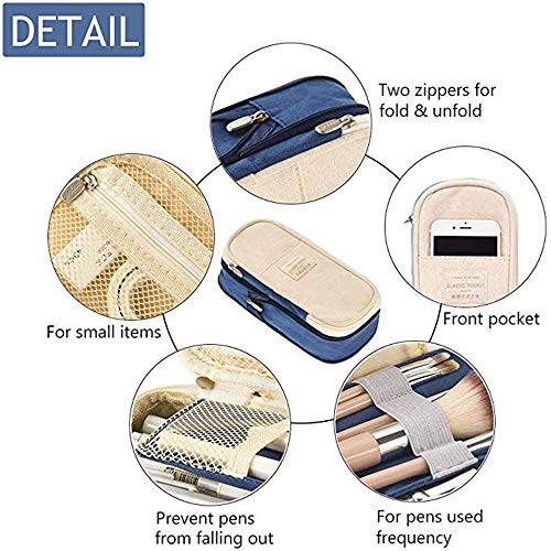 Estuche Escolar Homecube,Portalápices Plegable/Artículo de papelería Ideal para Estudiantes Estuche de lápices Estudiantes de la Escuela Estuche de lápices, 20x9 cm