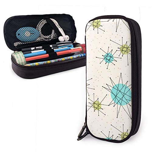 Estuche para lápices de gran capacidad Iconic Atomic Starbursts Accent Estuche para lápices Estuche para lápices de gran capacidad Organizador de papelería con cremallera para la oficina de