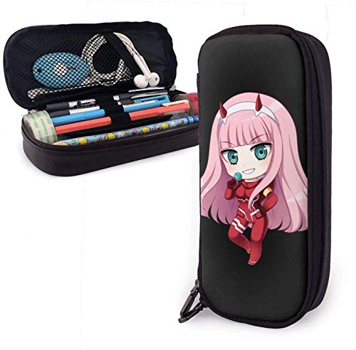 Estuche para lápices Estuche para lápices Estuche para almacenamiento Estuche para bolsos prácticos con cremallera para la escuela y la oficina Ibi Zero Two