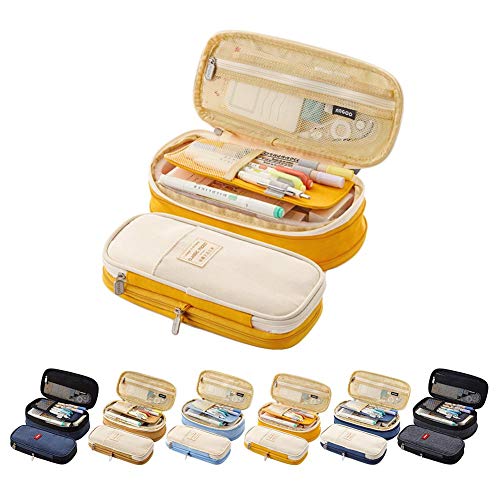 Estuche Para Lápices Macaron A Juego, Bolsa Grande De Almacenamiento De Papelería, Útiles Escolares, Se Puede Transformar En Un Estuche Para Lápices De Actualización Gran Capacidad, Elegante Y Simple