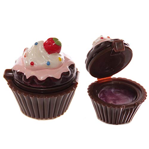 Estuche para magdalenas con brillo para labios