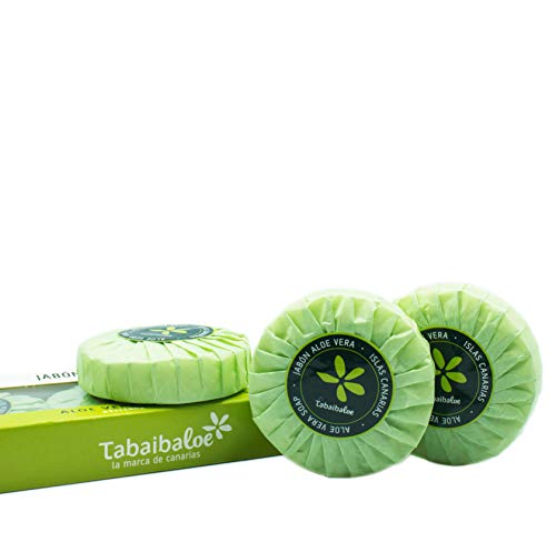 Estuche regalo de tres pastillas de jabón de Aloe Vera Canario 3X100gr Tabaibaloe