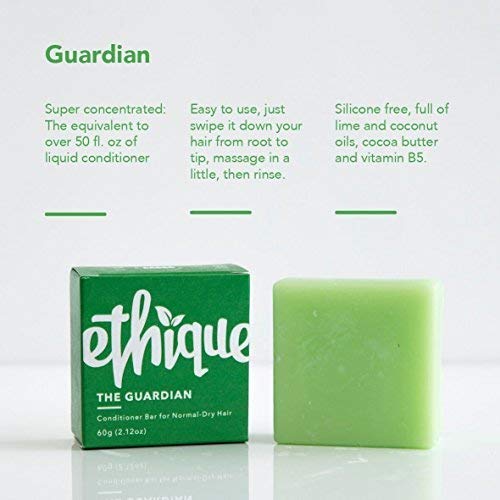 Ethique Guardian Barra Acondicionador Sólido- Para Cabello Normal o Seco 2.12 oz
