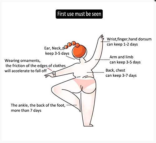 Etiqueta engomada del tatuaje temporal Moda Harajuku Animal negro Lobo Tigre Tatuaje impermeable Hombres y mujeres Festival de música de Halloween Maquillaje 10pcs F