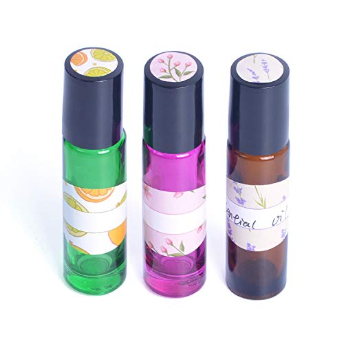 Etiquetas para botellas de aceites esenciales, Vococal 270 UNIDS Escrituras Autoadhesivas Etiquetas Pegatinas para Aceite Esencial Perfume Esencia Loción Crema Aromaterapia Botella Cosmética