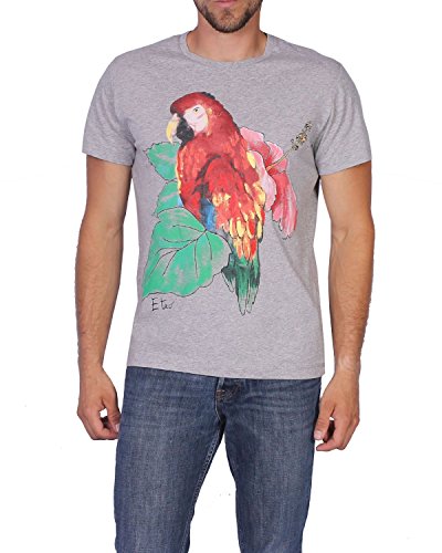Etro - Camiseta para Hombre 1Y0209 3200 - Gris, L