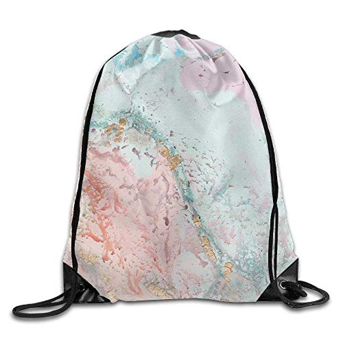 Etryrt Mochilas/Bolsas de Gimnasia,Bolsas de Cuerdas, Technologie Marble Unisex Drawstring Gym Sport Bag, Large Lightweight Gym Sackpack Backpack White