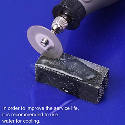 ETSAMOR 32pcs Disco de Corte Disco Diamante Dremel 16/20/22/25/30/40/50/60mm Discos Diamantados con 4 piezas Ejes para Cortar Azulejos Vidrio Metal Piedra