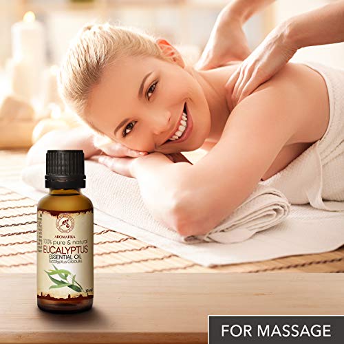 Eucalyptus Oil 100% Natural Essential Oil 30ml - Eucalyptus Radiata - Australia- Mejor para Belleza - Sauna - Aromaterapia - Difusor de Aroma - Lámpara de Fragancia - Aceite de Eucalipto