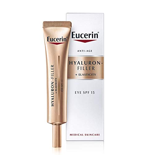 Eucerin Hyaluron-Filler + Elasticity Crema Contorno de Ojos Spf 15, 15 ml.