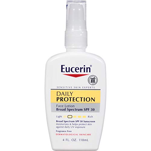 Eucerin - Loción facial de protección diaria, factor de protección solar (SPF) 30, 120 ml