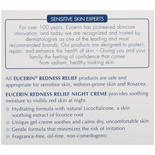 Eucerin Redness Relief Soothing Night Cr?me, 1.7 Ounce