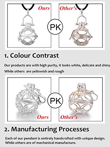 Eudora Harmony Árbol de la Vida carillón Ball Collar Colgante para Las Mujeres Bonito Regalo, llamador de Angeles