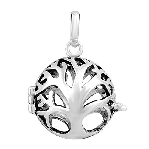 Eudora Harmony Árbol de la Vida carillón Ball Collar Colgante para Las Mujeres Bonito Regalo, llamador de Angeles