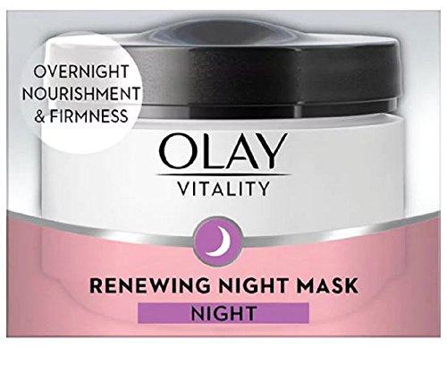 Exclusiva nueva vitalidad renovación noche máscara crema – OLAY, para ella, nueva llegada, última fórmula, nueva máscara + crema, 2 en 1, crema máscara, tendencia, mejor vendedor, día de la madre