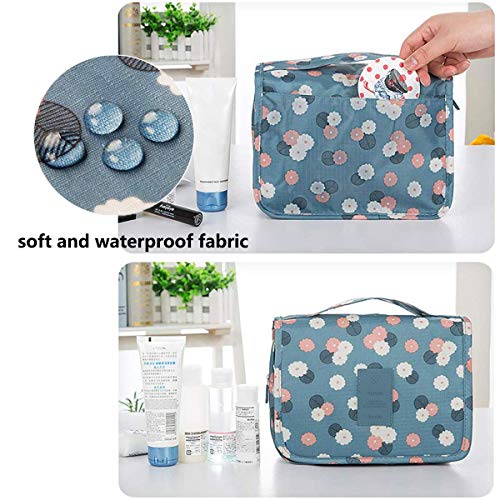 ExeQianming Bolsos de tocador, Bala cosmética del Maquillaje del Paquete del Lavado del Viaje con el Organizador de la ejecución del Gancho