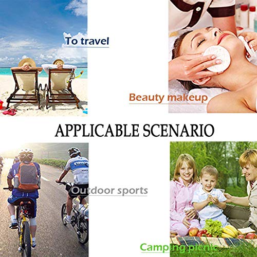 ExeQianming Bolsos de tocador, Bala cosmética del Maquillaje del Paquete del Lavado del Viaje con el Organizador de la ejecución del Gancho