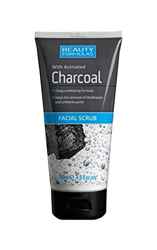 Exfoliante facial Beauty Formulas con carbón activado (3 unidades de 150 ml)