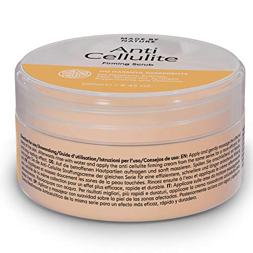 Exfoliante Reafirmante Anticelulítico – MADE BY NATURE Exfoliante Corporal Depurador – Piel más Firme y Tersa – Efecto Rejuvenecedor – Calidad Premium Todo Ingredientes Naturales – Fácil Aplicación
