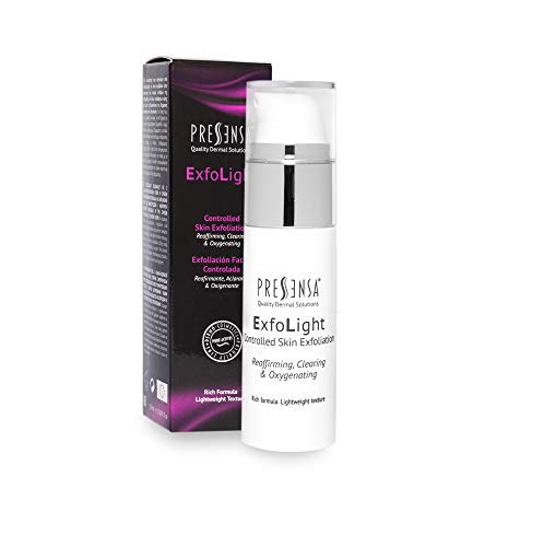 ExfoLight Controlled Skin Exfoliation, Exfoliante facial ÁCIDO GLICÓLICO, Para arrugas, manchas oscuras y signos de la edad. 30 ml