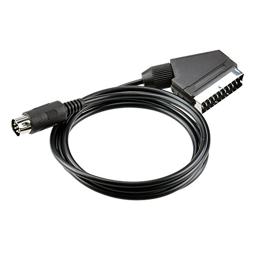 Exlene® El plomo RGB Scart Cable AV para la consola Sega Genesis 1 Megadrive (PAL)