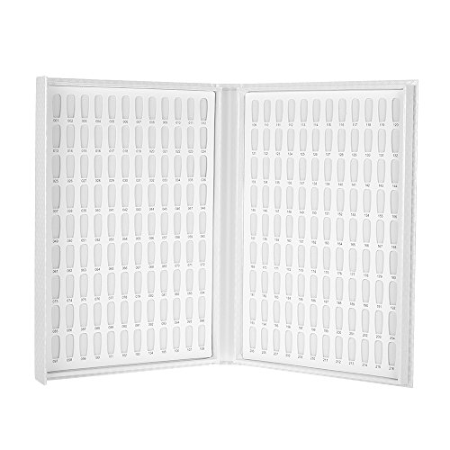 Expositor Profesionales uñas para Muestra Color de Esmalte Gel de Uñas 216 Colores blanco d'Anself