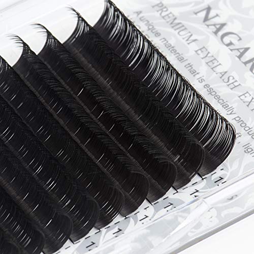 Extensiones de pestañas NAGARAKU Mix Individual Premium Mink Matte Black False Eyelash Classic Eyelash(0.15 D 7-15mm)