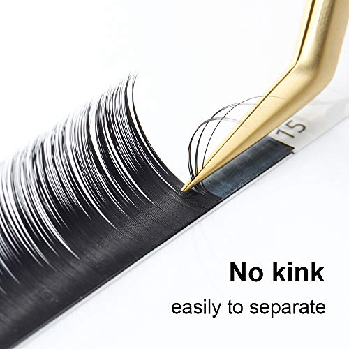 Extensiones de pestañas NAGARAKU Mix Individual Premium Mink Matte Black False Eyelash Classic Eyelash(0.15 D 7-15mm)