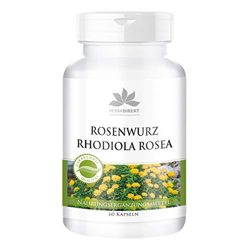 Extracto de Rhodiola rosea 500mg – 3% de rosavina – 60 cápsulas