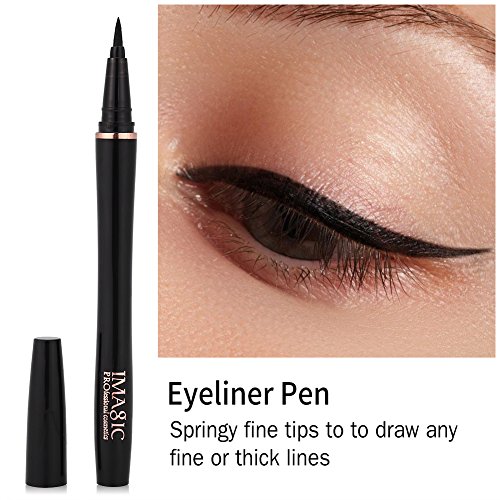 Eyeliner Stamp, IMAGIC Impermeable, de larga duración, Liquid Eyeliner Pen Fast Dry Eyeliner Pencil Black Maquillaje para ojos Negro