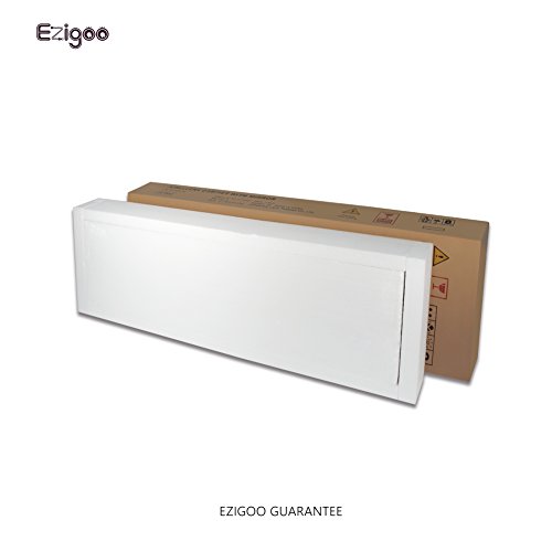 Ezigoo Espejo Joyero con Armario para Joyas, Montura para Puerta Joyero Pared Espejo con Gabinete con Luces LED, 110 x 31.5 x 8.5 cm