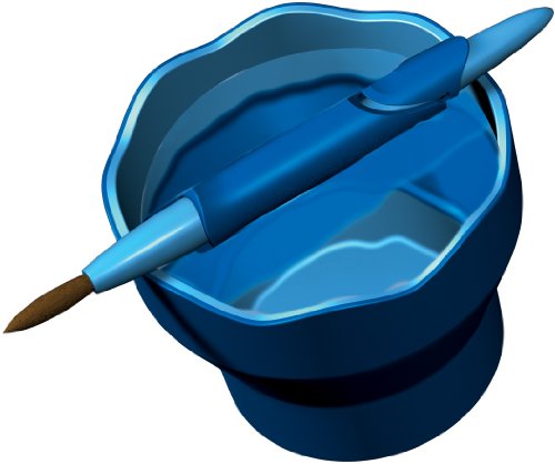 Faber-Castell 181510-p2 - Vaso plegable (pack de 2 unidades), color azul