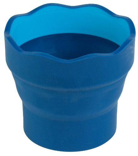 Faber-Castell 181510-p2 - Vaso plegable (pack de 2 unidades), color azul
