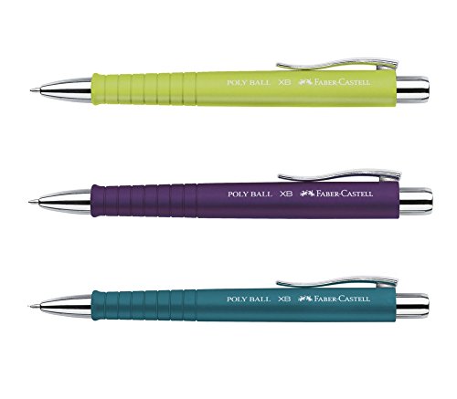 Faber-Castell Poly Ball cal rosa lila Color Azul 3er Set Limette Lila Petrol