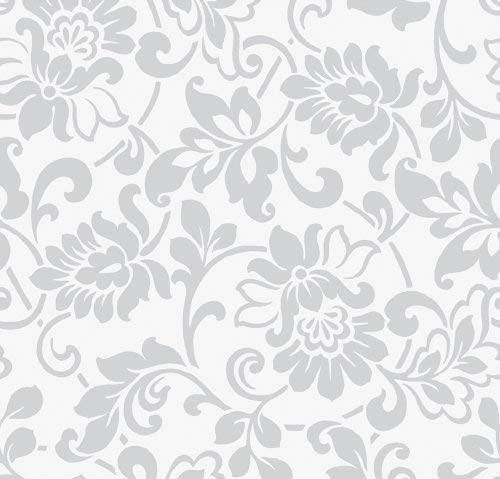 Fablon Fine Décor Rollo de plástico Adhesivo (45 x 200 cm), Color Plateado