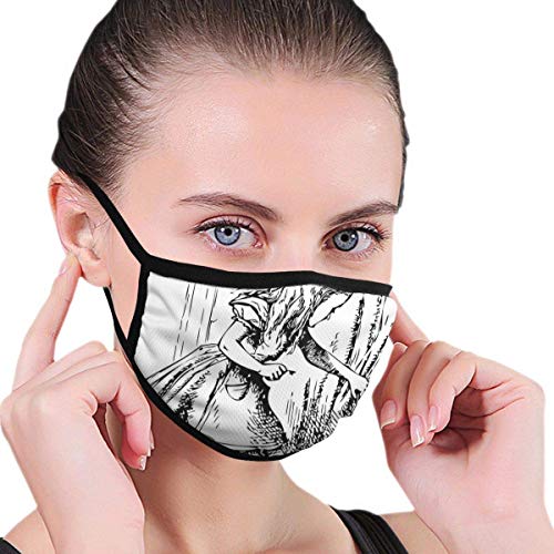 Face Scarf blanco y negro con diseño de álico, para puerta oculta, aventura y calidez, unisex, para viajes, personalizable, para el rostro, varios colores
