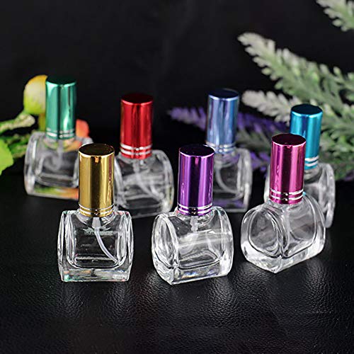 FafSgwq 10ml Mini Botella De Spray Vacía De Atomizador De Perfume Recargable De Vidrio De Viaje Portátil Azul