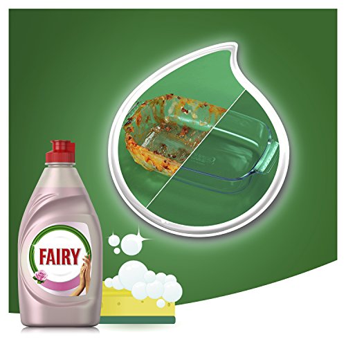 Fairy Limpieza y Cuidado Líquido Lavavajillas de Rosa y Satén - 4 Paquetes de 1015 ml - Total: 4060 ml