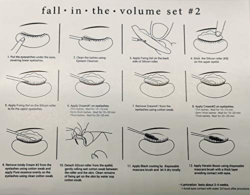 Fall in the Volume - Kit completo Lash Lift para rizado y permanente de pestañas