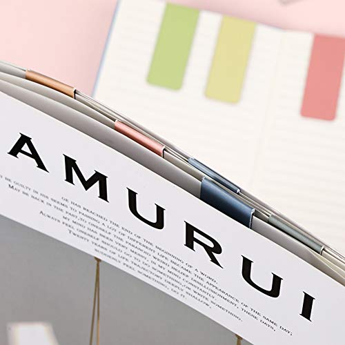 falllea 15 Piezas de Marcadores Magnéticos Clip de Libro Magnético Marcadores de Página Magnéticos Papel para Accesorios de Lectura de Escritorio