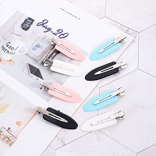 falllea 32 Piezas de Pinzas para el Pelo sin Doblar Clips para Rizos sin Arrugas Hebillas para Pelo Horquillas de Peinado Forma de la Hoja Pinzas para el Cabello para Mujer Niña