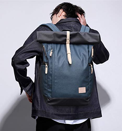 FANDARE Casual Mochila Antirrobo Negocio Viajar Colegio 15.6 Pulgadas Portátiles Hombre/Mujeres Bolso Gran Capacidad Impermeable Poliéster Azul