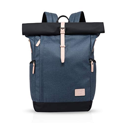 FANDARE Casual Mochila Antirrobo Negocio Viajar Colegio 15.6 Pulgadas Portátiles Hombre/Mujeres Bolso Gran Capacidad Impermeable Poliéster Azul