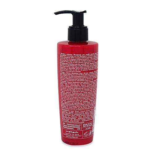 Fanola - Mascarilla colorante profesional Oro Therapy 24 K, aporta brillo, hidrata, aviva color y ayuda a iluminar reflejos, 250 ml, 250ml rojo