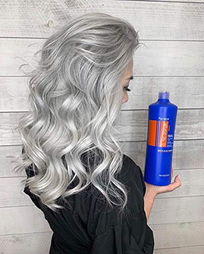 Fanola No Orange mask - Mascarilla antianaranjado para el pelo, pigmento azul extra, 1000 ml